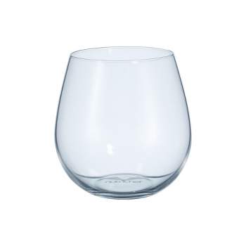 NutriChef 8 Pcs. of Crystal-Clear Stemless Wine Glasses - Ultra Clear and Thin, Elegant Clear Wine Glasses, Hand Blown