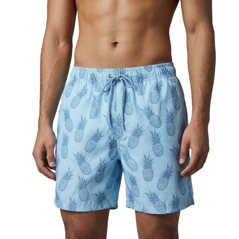 Мужские брюки Burnside Men's Blue Pineapples Island 6" inseam Bathing Suit-large