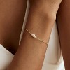 Gold Bracelets for Women Trendy, 14K Real Gold Plated Dainty Stackable Pearl Snake Chain CZ Heart Pendant Bracelets Adjustable 6"+2" - 2 of 4
