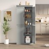 Pantry, 70" High Kitchen Pantry Cabinet with Doors and Adjustable Shelves, Freestanding Wood Cabinet for Bathroom, Dining Room, Living Room - 4 of 4