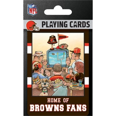 MasterPieces Officially Licensed NFL Cleveland Browns Fan Deck Playing Cards - 54 Card Deck