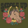 Juniors Womens Lost Gods Saddle Up Horse Racerback Tank Top - 2 of 4