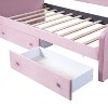 Polibi Velvet Twin/Full Daybed with APP-Controlled Light Strip and 2 Drawers - 4 of 4