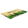1'4" x 2'4" Winter Fir Trees Indoor/Outdoor Coir Doormat Green/Yellow - Entryways: PVC-Backed, Shake Clean, Botanical Pattern - 2 of 4