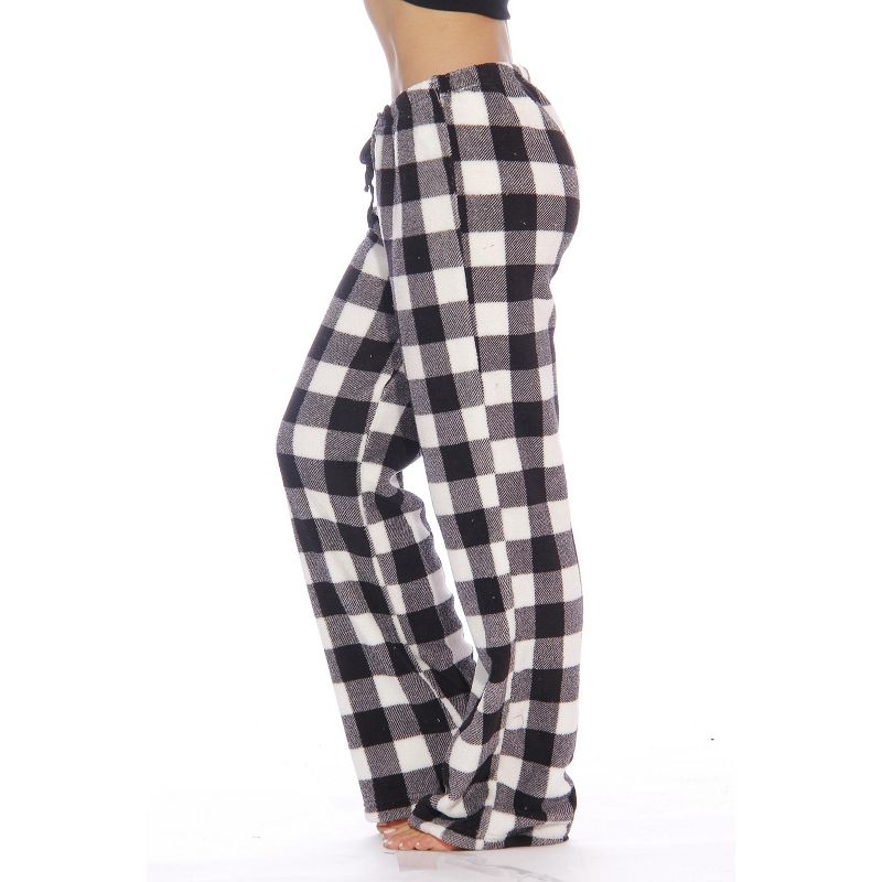 Just Love Women's Plush Pajama Pants - Soft and Cozy Sleepwear Fleece Lounge PJs - Buffalo Check, 2 of 3