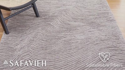 Handmade Gray Wool 6' Square Tufted Area Rug