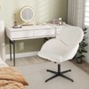 Tangkula Cross Legged Chair Criss Cross Chair w/High-density Sponge Cushion Adjustable Height & Rocking Function Wide Metal - 4 of 4