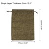 Unique Bargains Cotton Linen Bank Coin Change Bag with Drawstring 6 Pcs - 2 of 4