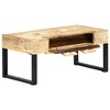 vidaXL Coffee Table Cassette Style 39.4"x20.5"x17.7" Solid Mango Wood - 2 of 4