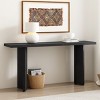 Console Table Entryway Narrow Skinny with Veneer, Rectangular Modern Sofa Table with Geometric Legs for Hallway or Living Room-The Pop Home - 2 of 4