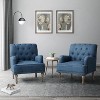 Set of 2 Naida Armchair with Carved Legs| ART OF LIVING DESIGNS - 2 of 4