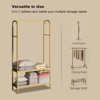 Clothing Racks,Portable Closet Garment Coat Rack,Heavy Duty Metal Hanger Stand Wardrobe Free Standing - 3 of 4