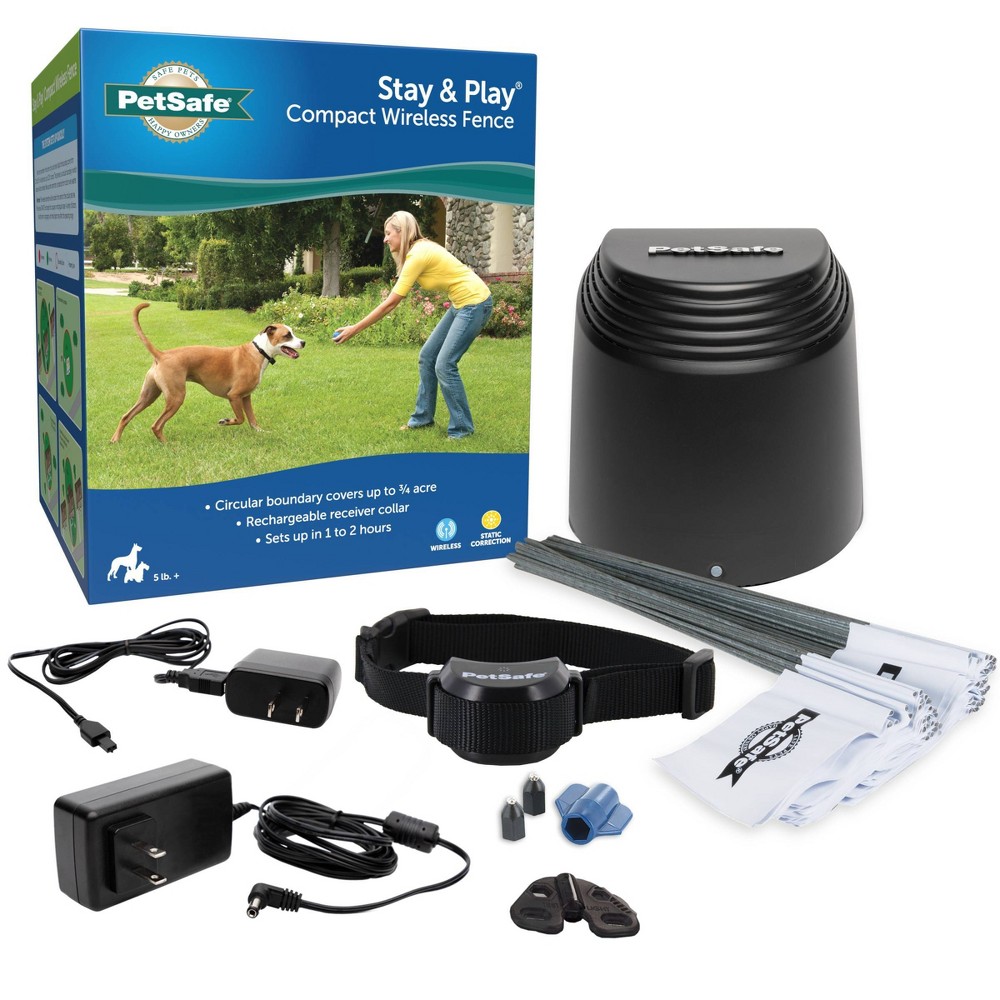 Pet Safe Stay & Play Wireless Fence- Black