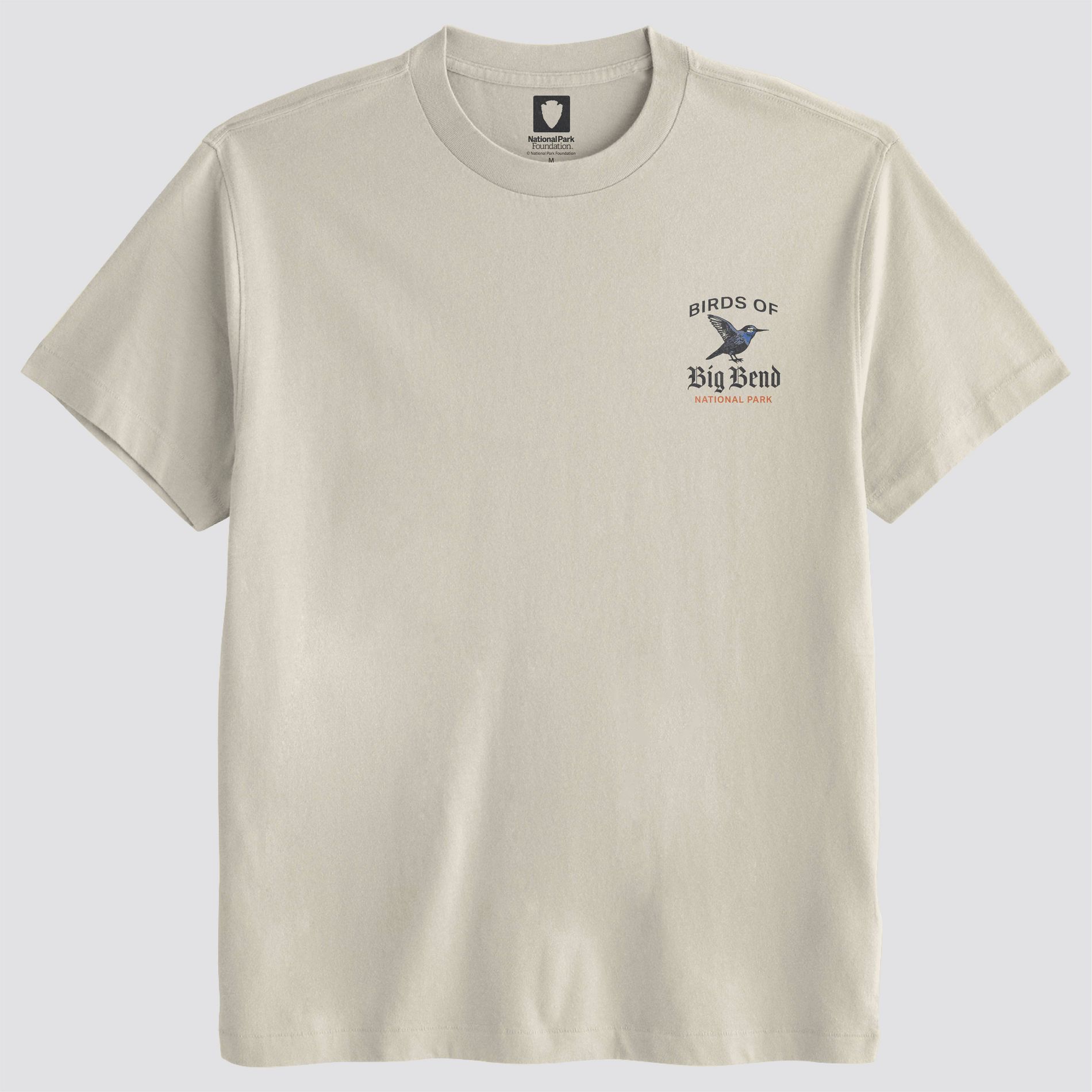 Men's National Park Bird Short Sleeve T-Shirt - Cream