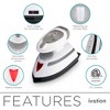 Ivation Travel Steam Iron, Dual Voltage Travel Iron & Clothes Steamer with Nonstick Soleplate & More - 2 of 4