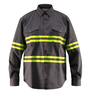 Premium High Visibility Hi Vis Reflective Safety Work Shirts - Full Sleeve - 1 of 4