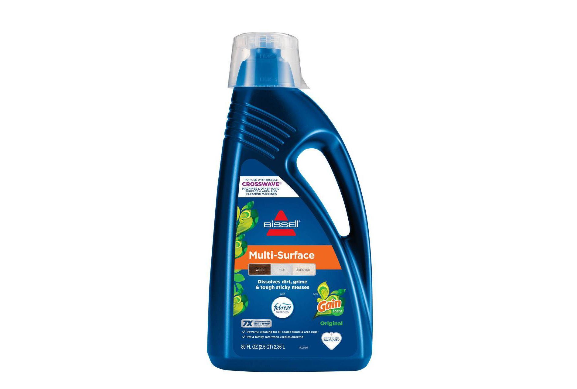 Bissell 80oz Multi-Surface with Febreze Original Gain Formula - 3445G: Liquid Cleaner for Sealed Hard Floors, Fresh Scent