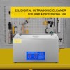 VEVOR 22L Industrial Ultrasonic Cleaner with Digital Timer&Heater 40kHz Professional Ultrasonic Cleaner 110V with Excellent Cleaning Effect, Silver - 3 of 4