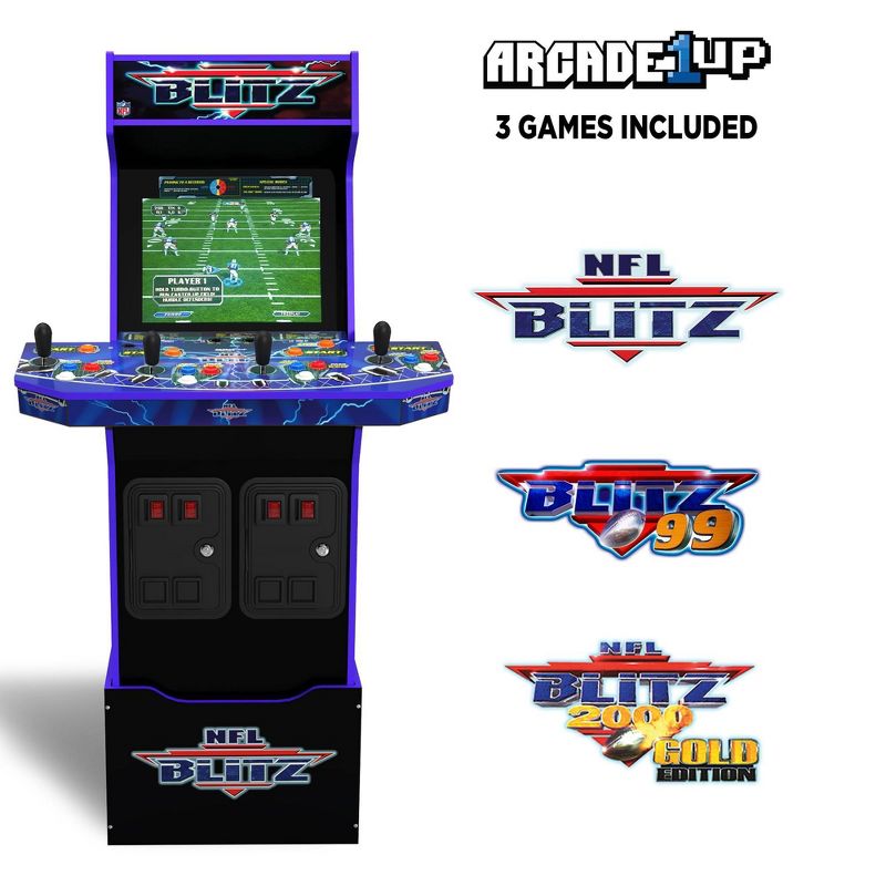 Arcade1Up NFL Blitz Home Arcade, 3 of 14