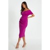 Scuba Bardot Wrap Midi Dress - 3 of 4