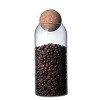 1 SET Storage ball jar, glass tea jar, minimalist cork jar, sealed candy jar, storage jar, coffee jar, dry food storage jar, coffee storage container - 4 of 4