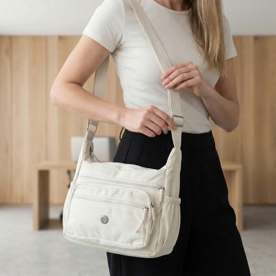 Сумки INSPIRE CHIC Crossbody Bag for Women Multiple Pockets Shoulder Bag Large Travel Purses with Adjustable Strap Black 11*3.9*7.9 inches — фото 2