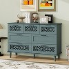 Okak Antique 7-Drawer Bedroom Dressers with Cutout Pattern Solid Wood Legs, Wooden Chest of Drawers for Bedroom/Entryway/Study - 3 of 4