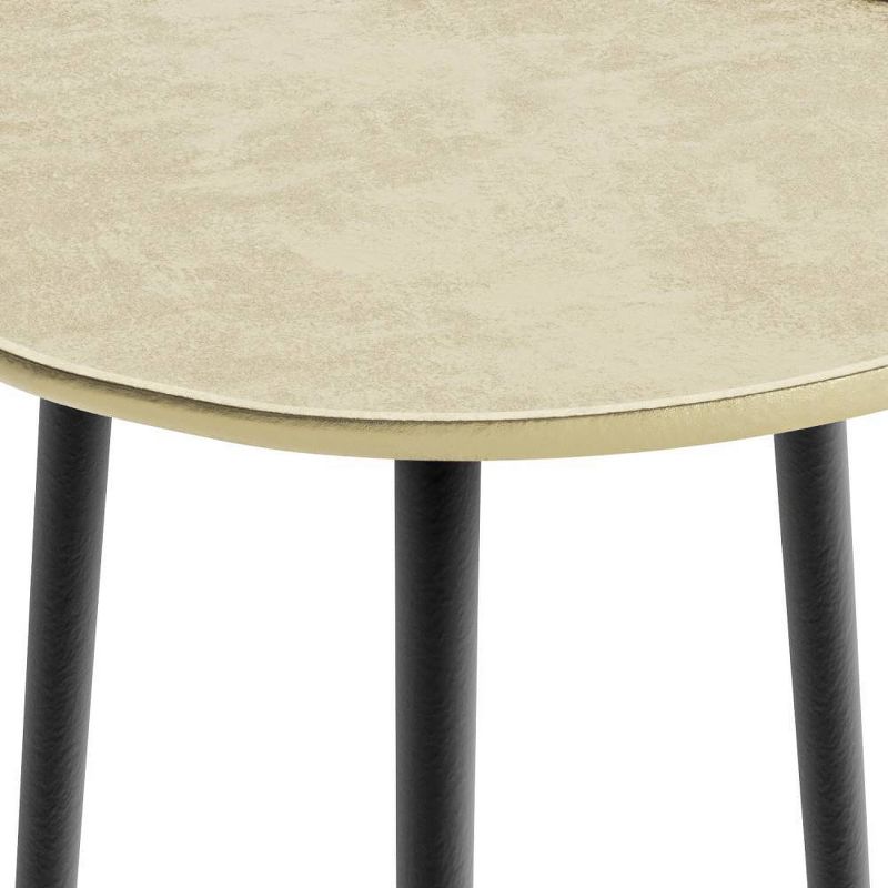 Ladd Metal Side Table Gold - WyndenHall, 5 of 8