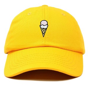 Dalix Double Scoop Ice Cream Embroidered Mens Cotton Dad Hat Baseball Cap - 1 of 4