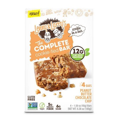 Lenny & Larry's The Complete Cookie-fied Bar - Peanut Butter Chocolate Chip - 4ct
