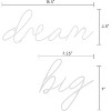 Dream Big - Metal Line Art Wall Decor Sculpture - 2 of 4