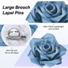 Unique Bargains Handmade Big Rose Flower Brooches and Pins for Women 4.3 Inch 1 Pc - 2 of 4
