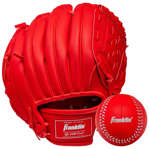 Franklin Sports 9 Teeball Glove With Ball Red Target