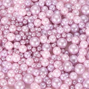 Unique Bargains No Hole ABS Round Faux Pearl for Vase Fillers DIY Home Decoration 800 Pcs - 1 of 4