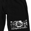 Five Nights At Freddy's Scary Animatronics Men's Black Sleep Pajama Shorts - 2 of 4