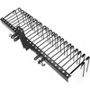 72 Inch Pine Straw Rake, 30 Coil Spring Tines Behind Landscape Rake with 3 Point Hitch Receiver Attachment Fit to Cat0 Cat 1 Tractors - 2 of 4