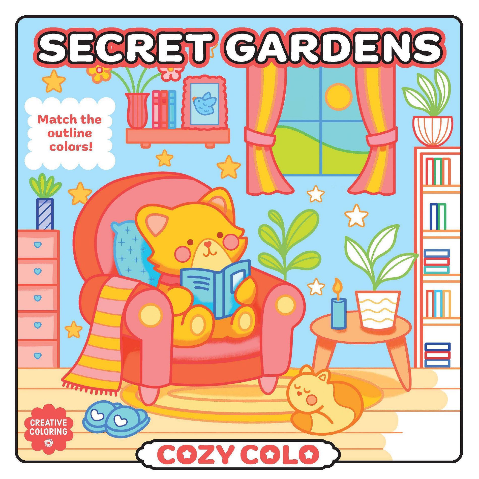 COZY COLO 40 Pages Secret Gardens Coloring Book