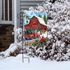 Briarwood Lane Garden Flag 12x18 For Outdoor Red Barn Christmas For Christmas Garden Flag Flags For Outside - 4 of 4