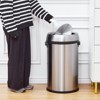 17 Gallon Round Stainless Steel Trash Can with  - 65 Litre - 3 of 4