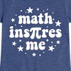 Girls' - Instant Message - Math Inspires Me Fitted Short Sleeve Graphic T-Shirt - 2 of 4
