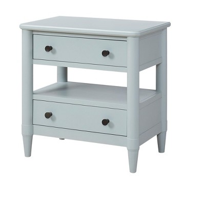 NicBex 26.75"H Wood Nightstand,Bedside Tables with 2 Drawers and Open Shelf for Bedroom,Living Room