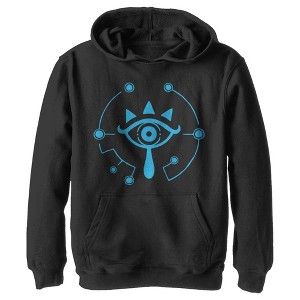 Boy's Nintendo Zelda Breath of the Wild Eye Pull Over Hoodie - 1 of 3
