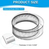 Unique Bargains PET Plastic Folding Film Flexible Ruler with R Angle and Width Lines - 2 of 4