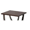NicBex Vintage Square Dark Brown Coffee Table with Creative Storage Base,Birch Veneer Finish Side Table,Center Table for Living Room - 4 of 4