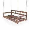 YOOCOZZ Wooden Patio Twin Size Porch Swing Bench Chair, Daybed Frame with 4 Hanging Ropes - 4 of 4