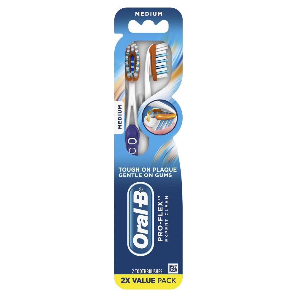 UPC 300410100100 product image for Oral-B Pro-Flex Expert Clean Manual Toothbrush Medium - 2ct | upcitemdb.com