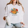 Simply Sage Market Vintage Soul Flowers Lightweight Garment Dyed Sweatshirt - XL - White - 2 of 4