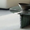 PAGED Modern Luxury Natural Marble Round Coffee Table for Living Room,Stylish Desigh Real Marble Center Table Tea Table End Table - 4 of 4
