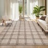 Washable Indoor Modern Living Room Area Rugs, Geometric Checkered Home Decor Carpet for Bedroom Dining Room Nursery - 2 of 4