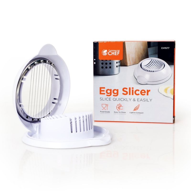 Commercial Chef Egg Slicer for Hard Boiled Eggs, Mushrooms, Strawberries, and Other Foods, 1 of 7
